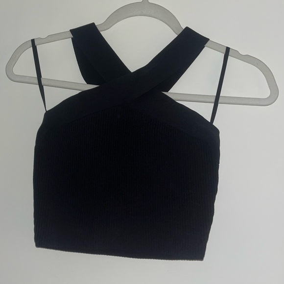 Babaton Sculpt Knit Criss Cross Cropped Tank - Picture 2 of 6